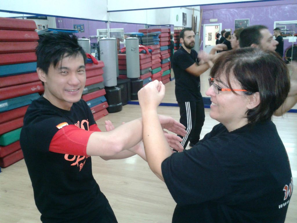 Yeo Boon Leng in Chi sau con Francesca Vaino, durante un allenamento presso la Omega, a Roma.